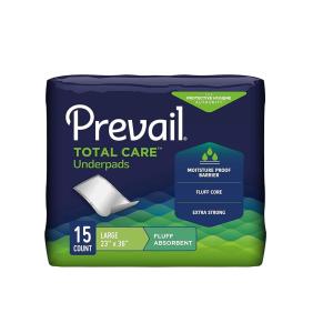 Prevail Fluff Incontinence Underpads Large