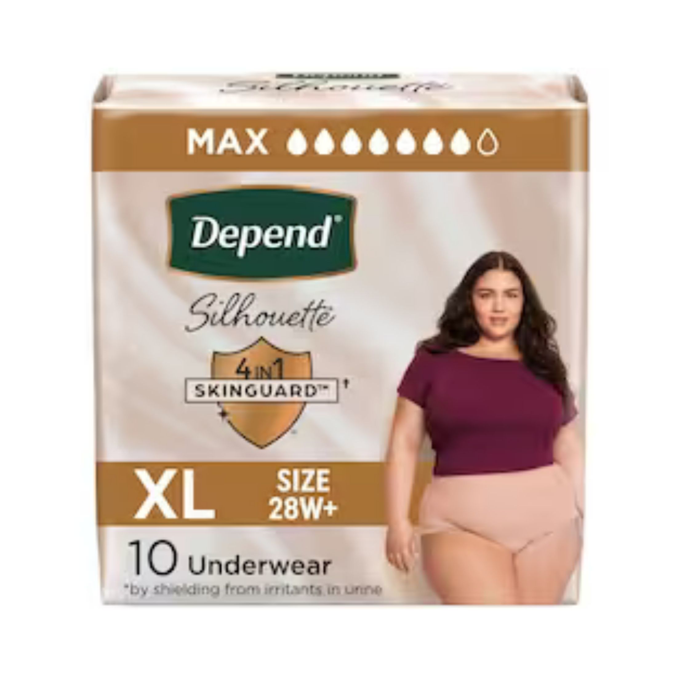 Depend Silhouette Incontinence Underwear, Extra-Large, Maximum Absorbency - Pink