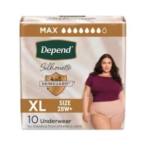 Depend Silhouette Incontinence Underwear, Extra-Large, Maximum Absorbency - Pink