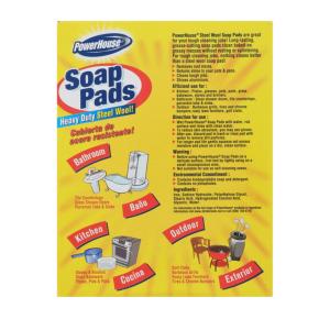PowerHouse Soap Pads, Heavy Duty Steel Wool