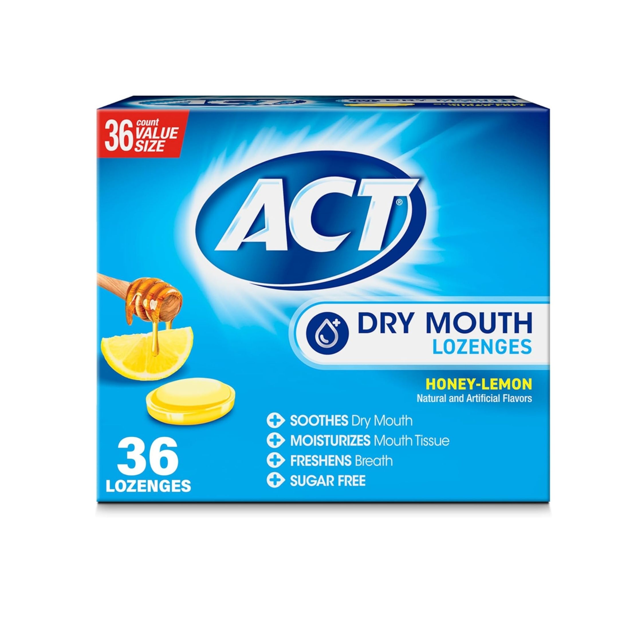 Act Dry Mouth Lozenges With Xylitol, Sugar Free