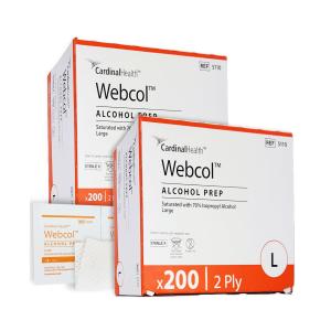 Kendall Alcohol Preps Pads Webcol - 200 / Box