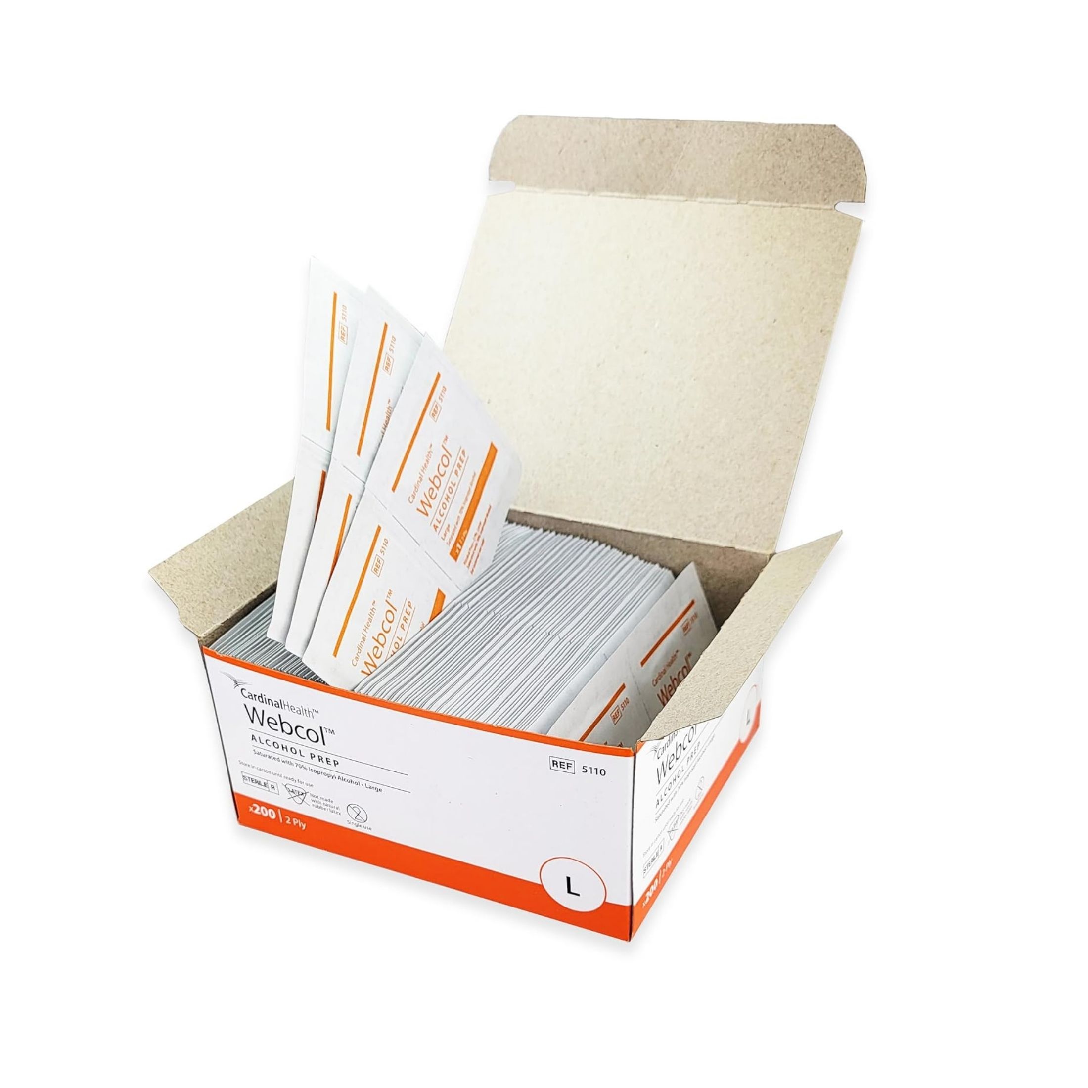 Kendall Alcohol Preps Pads Webcol - 200 / Box