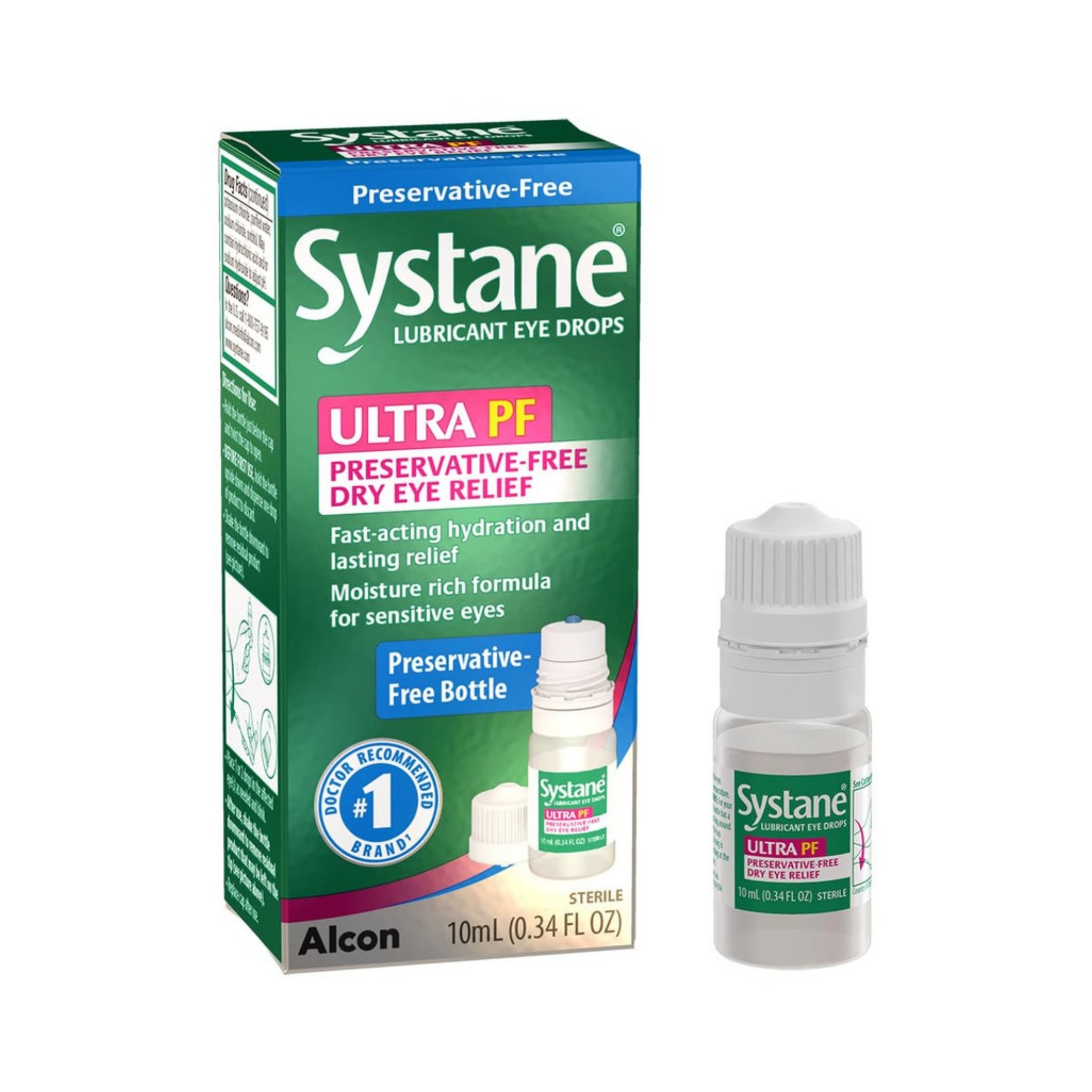 Systane Lubricant Eye Drops, Ultra PF 0.34 Fl Oz