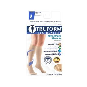 Surgical Compression Stockings, Knee High, Closed Toe, White, X-Large
