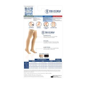 TRUFORM Medical Compression Stockings 20-30 Mm BEIGE #0865 Size: X-Large New 330