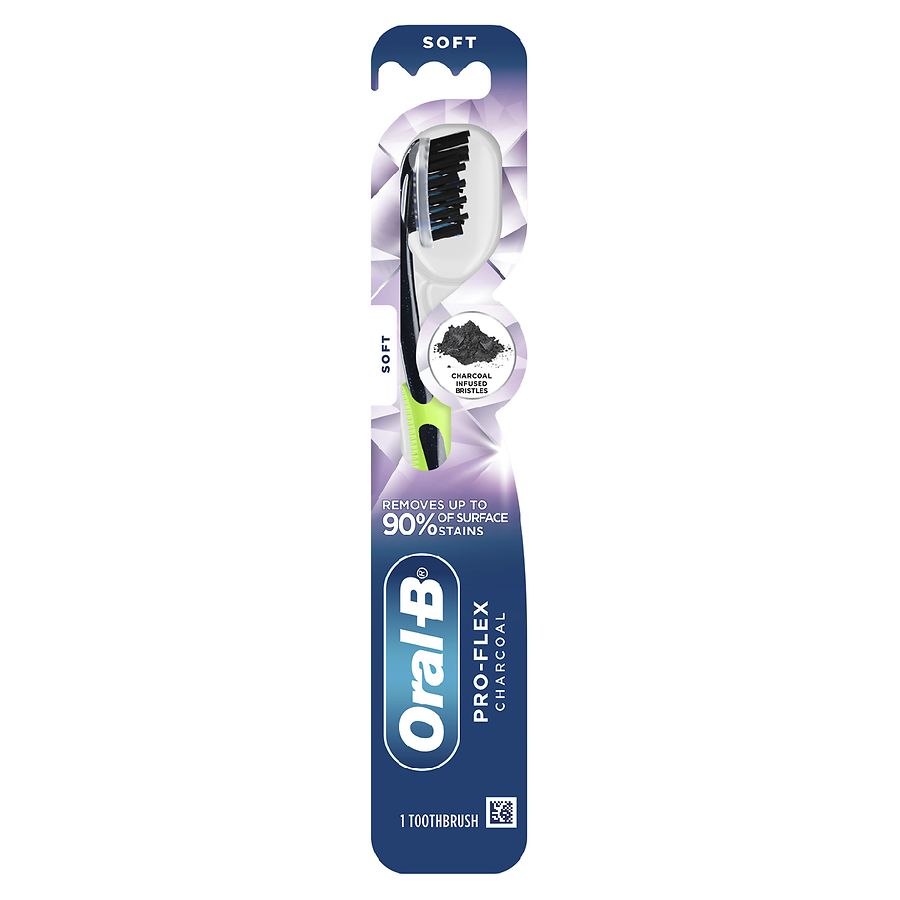 Oral-B Pro-Flex Charcoal Manual Toothbrush, Soft