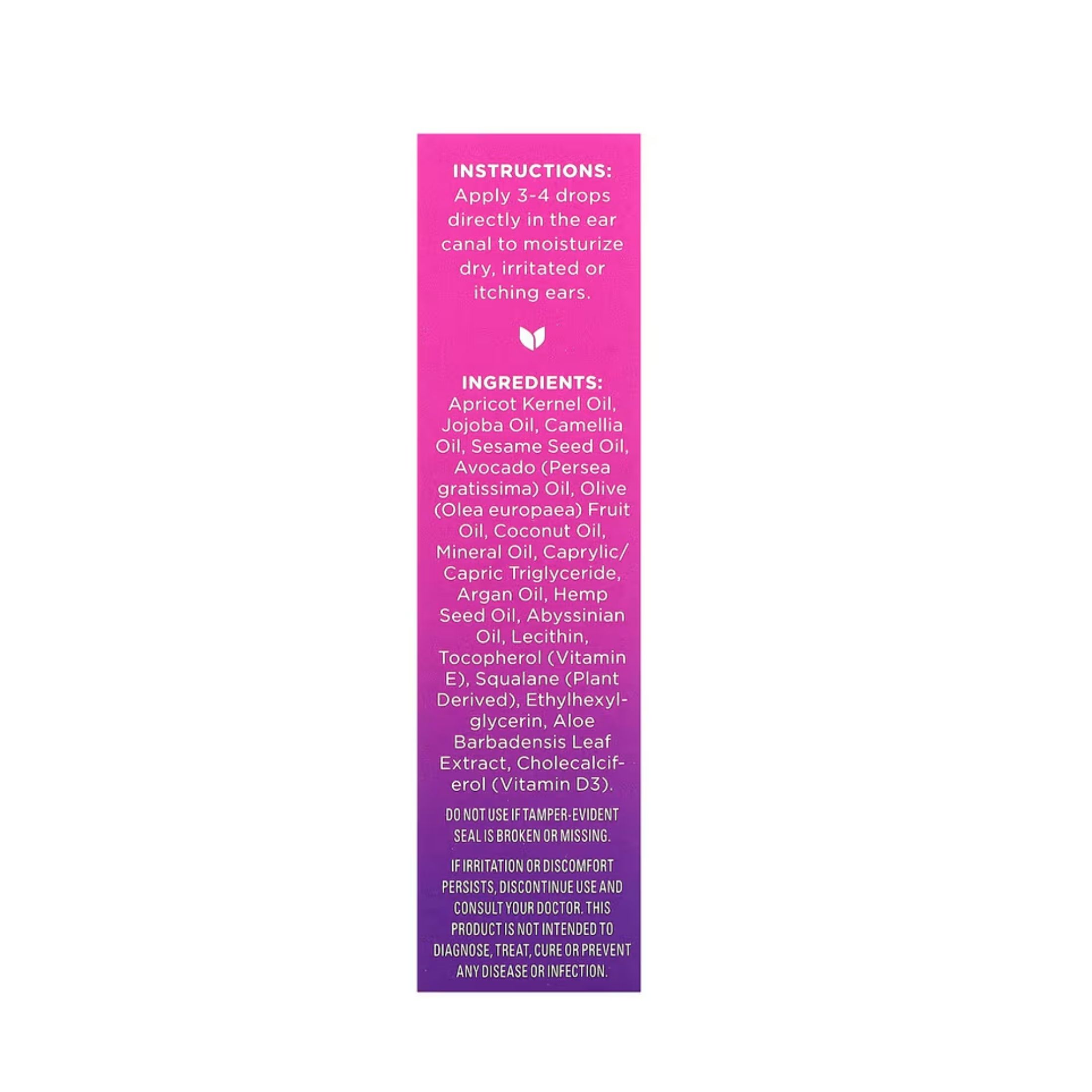 Hyland's S Naturals Dry Ear Relief Oil