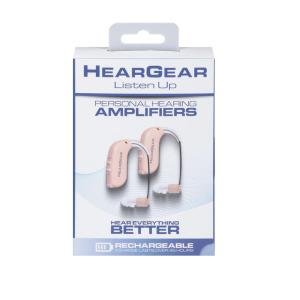 Lucid Hearing HearGear 1 Pair Rechargeable Personal Sound Amplifiers - BEIGE SKU 6483486