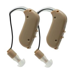 Lucid Hearing HearGear 1 Pair Rechargeable Personal Sound Amplifiers - BEIGE SKU 6483486
