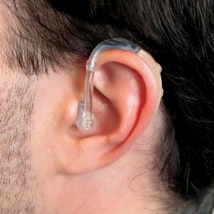 Lucid Hearing Enrich OTC Behind The Ear Aid - Beige