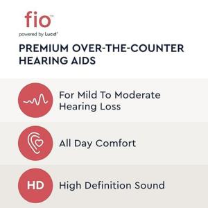 Lucid Hearing Otc Fio Rechargeable In-the-canal Hearing Aid Pair