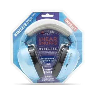 Lucid Audio Hearing - Bluetooth HearMuffs For Infant/Toddler - Hearing Protection For Infant/Toddler 0-4 Years Old - Blue SKU 6485407