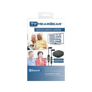 Lucid Hearing Etymotic Research TV Heargear High-Resolution Listening System With Wireless Earphones And Bluetooth Audio Transmitter, Black