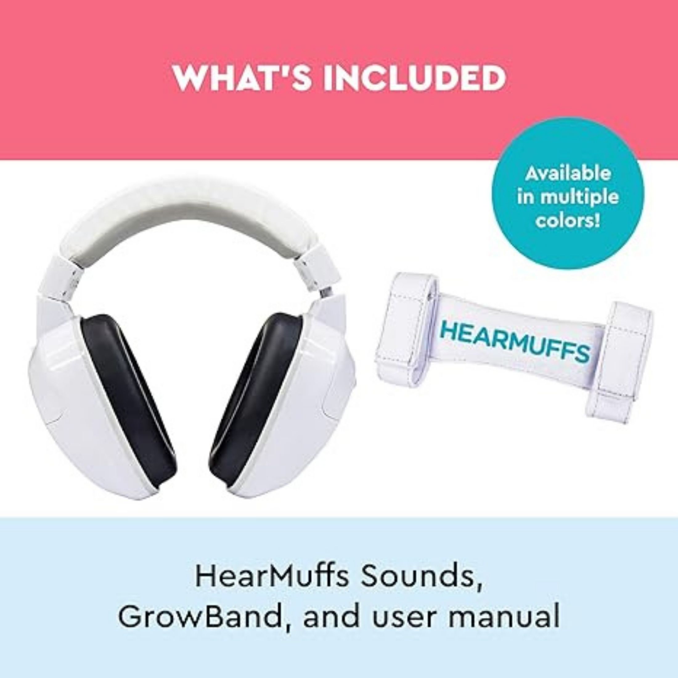 Lucid Audio HearMuffs Baby Hearing Protection White
