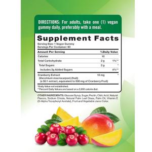 Nature's Truth Cranberry, Cleansing, Gummies, Natural Cranberry Mango Flavor