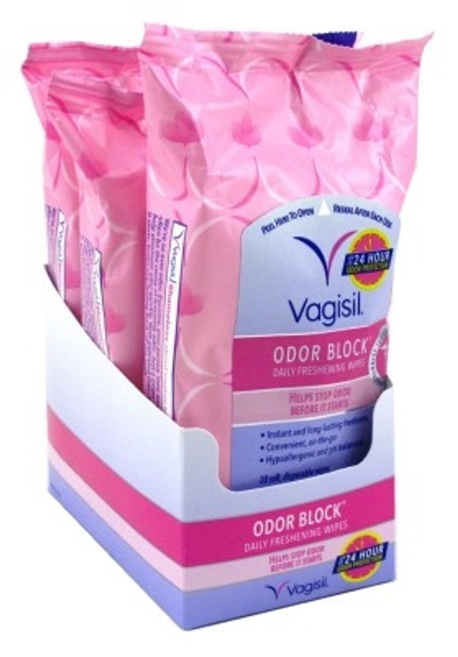 Vagisil Odor Block Daily Freshening Wipes - 20ct