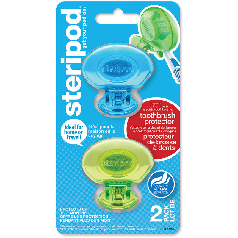 Steripod Toothbrush Protector, 2 Pack