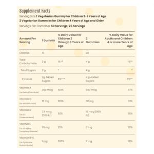 Sundance Vitamins Multivitamínico Kids, 50 Gomas Sabor Frutas Vermelhas