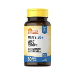 Sundance Vitamins Men's 50+, ABC Complete Multivitamin Multimineral, 60 Coated Caplets