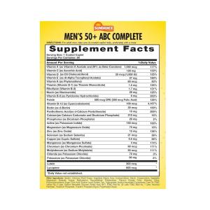 Sundance Vitamins Men's 50+, ABC Complete Multivitamin Multimineral, 60 Coated Caplets