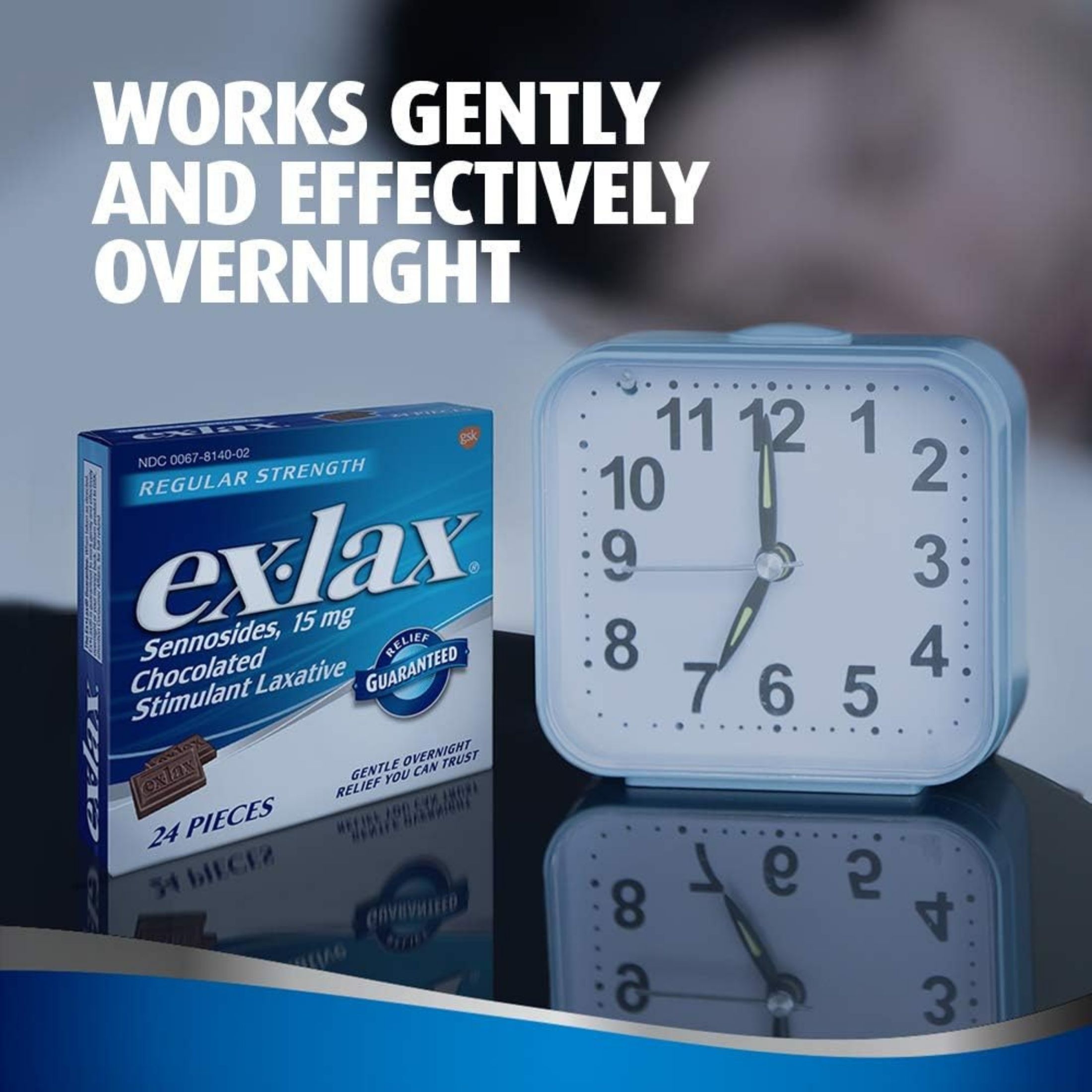 Ex-Lax Regular Strength Stimulant Laxative Chocolate Pieces, 15 Mg