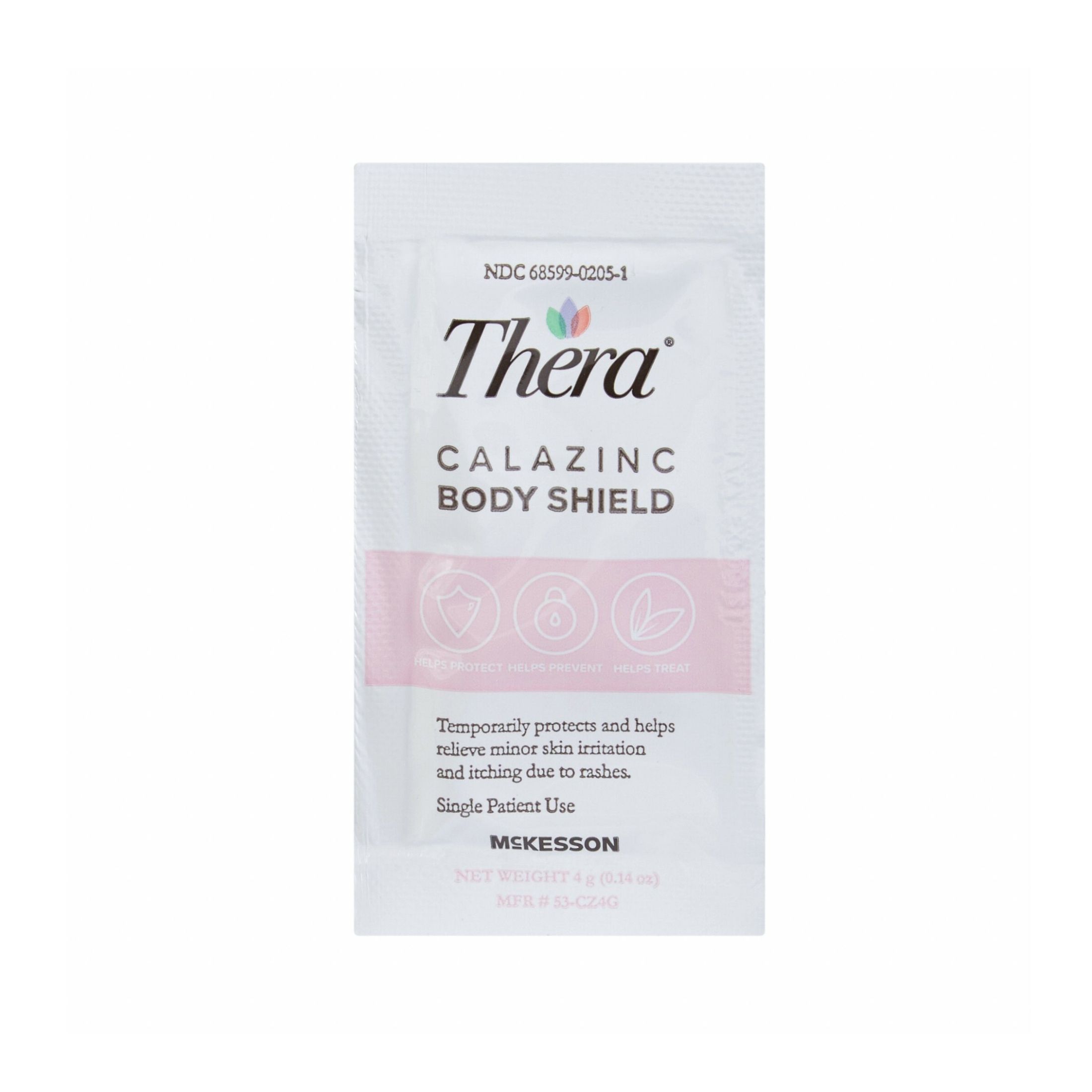Thera Calazinc Body Shield Skin Protectant 4 Grams Count Of 144 By McKesson