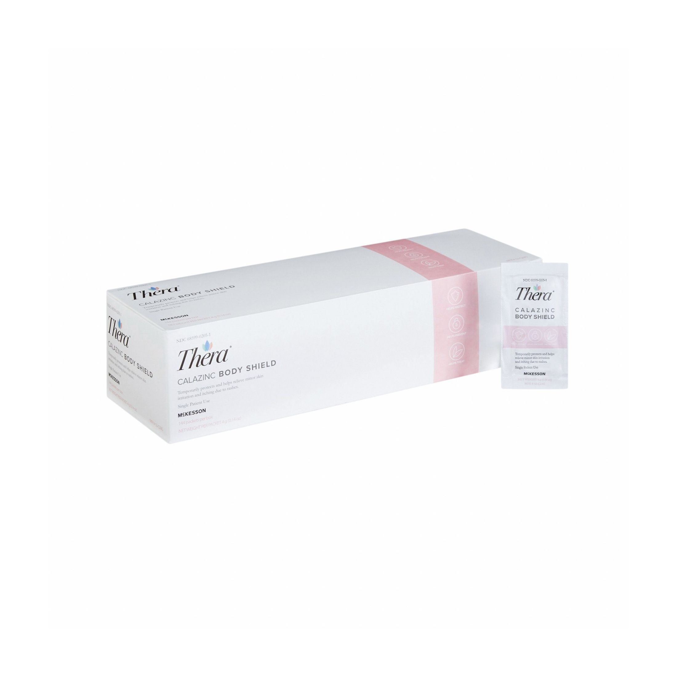 Thera Calazinc Body Shield Skin Protectant 4 Grams Count Of 144 By McKesson
