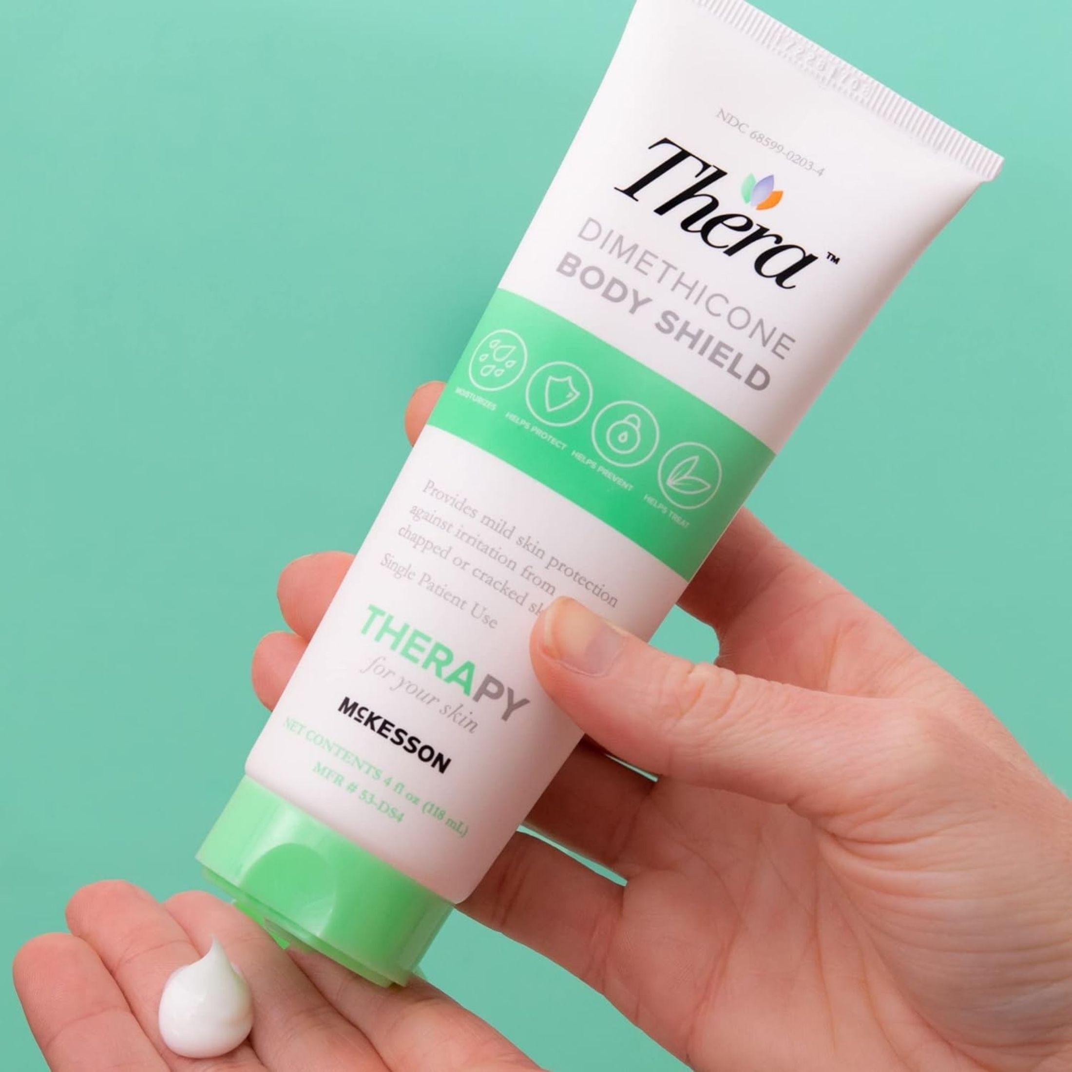 Thera Skin Protectant Dimethicone Body Shield 4 Oz Tube Scented Cream