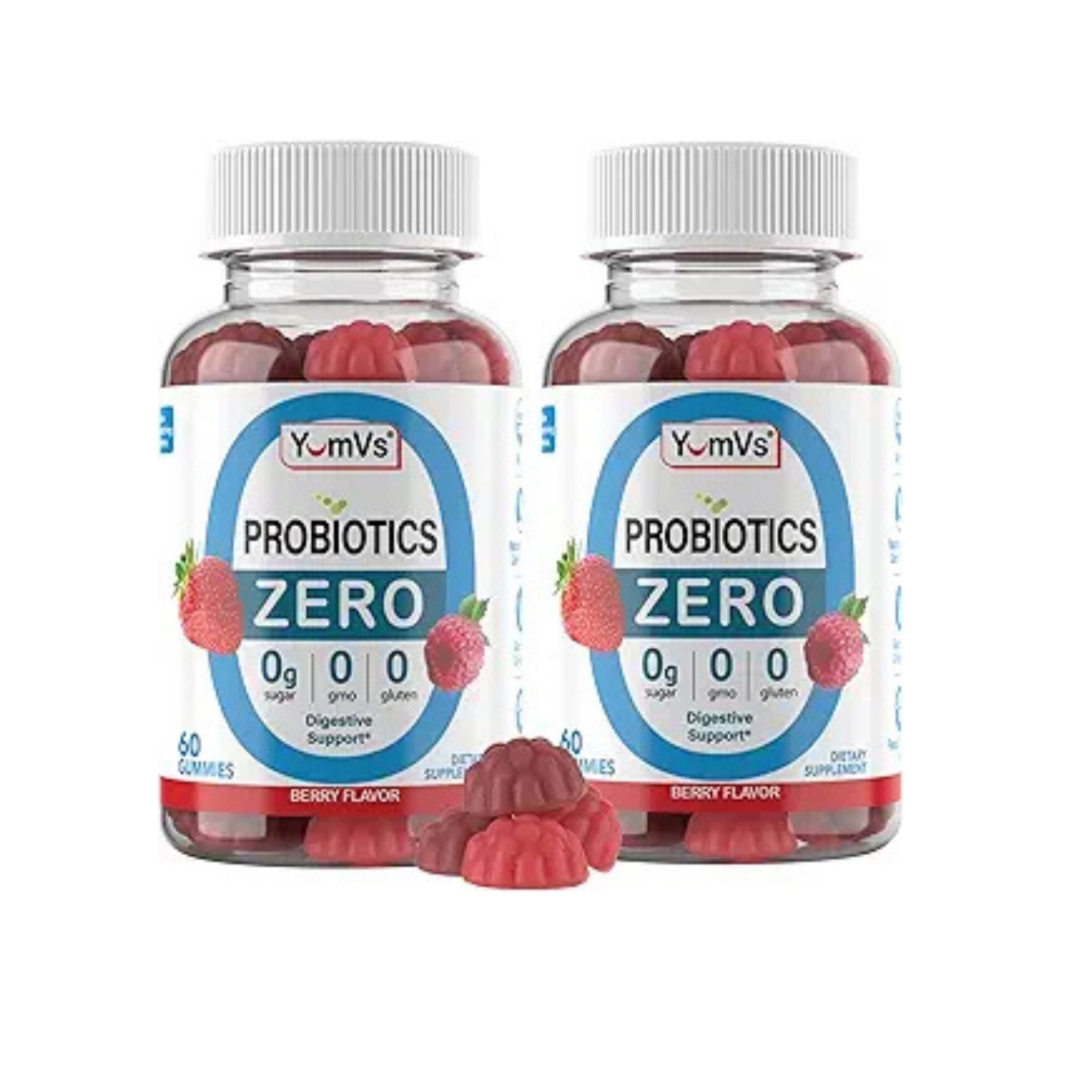 Yum-Vs Vitamins Zero Probiotics -- 60 Gummies