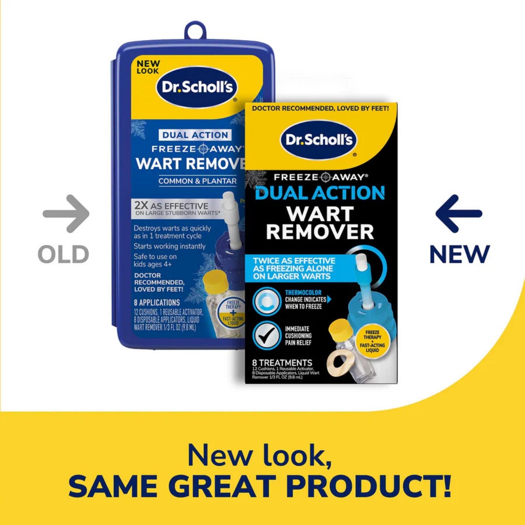 Dr. Scholl's Dual Action Freeze Away Wart Remover - 8Applications