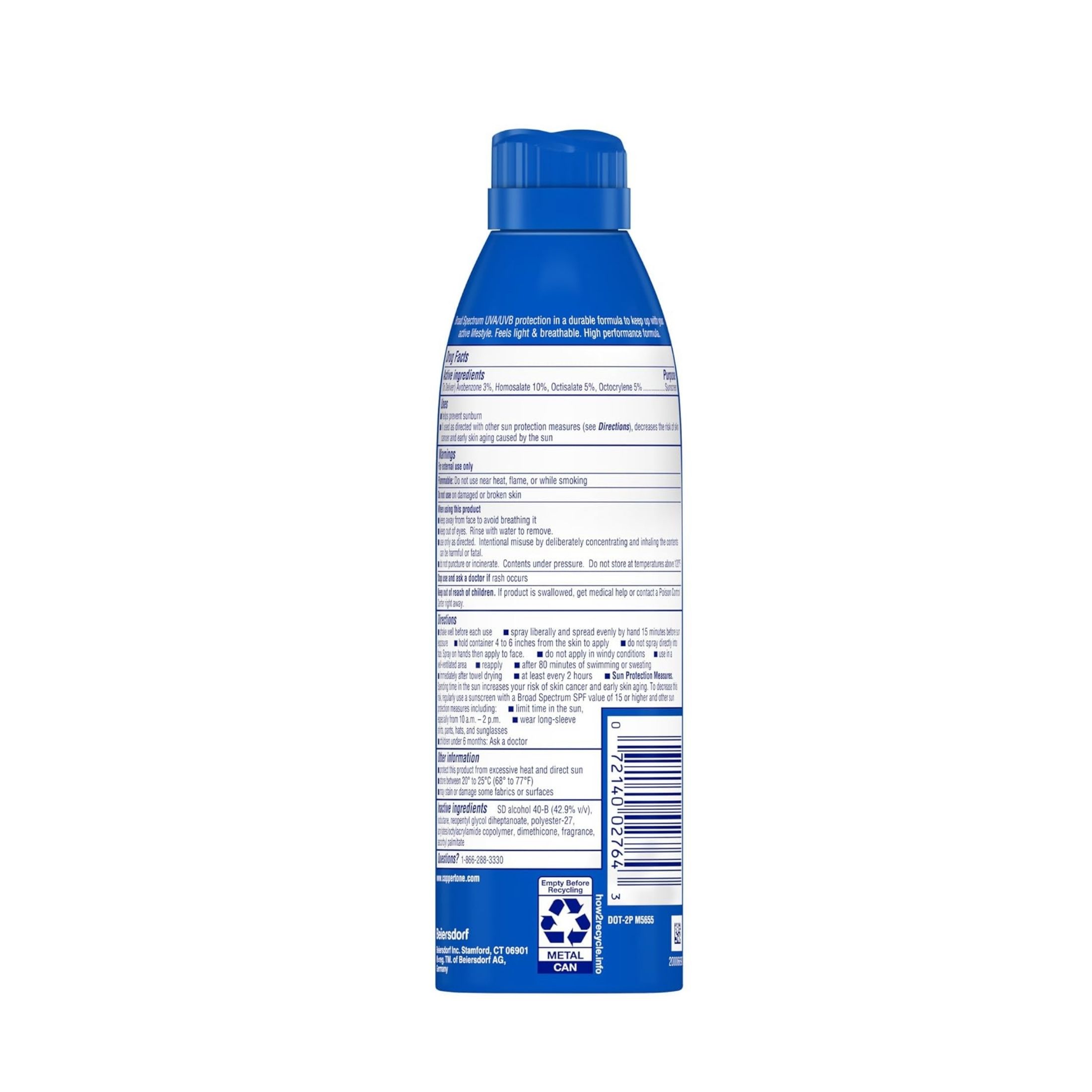 Coppertone Sunscreen Spray, Spf 50, 4 In 1, Performance