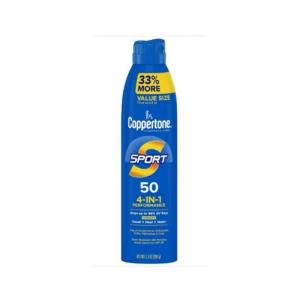 Coppertone Sunscreen Spray, Sport, Broad Spectrum SPF 50 5.5 Oz