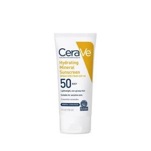 Cerave Hydrating Mineral Sunscreen Body Lotion - SPF 50 - 5 Fl Oz