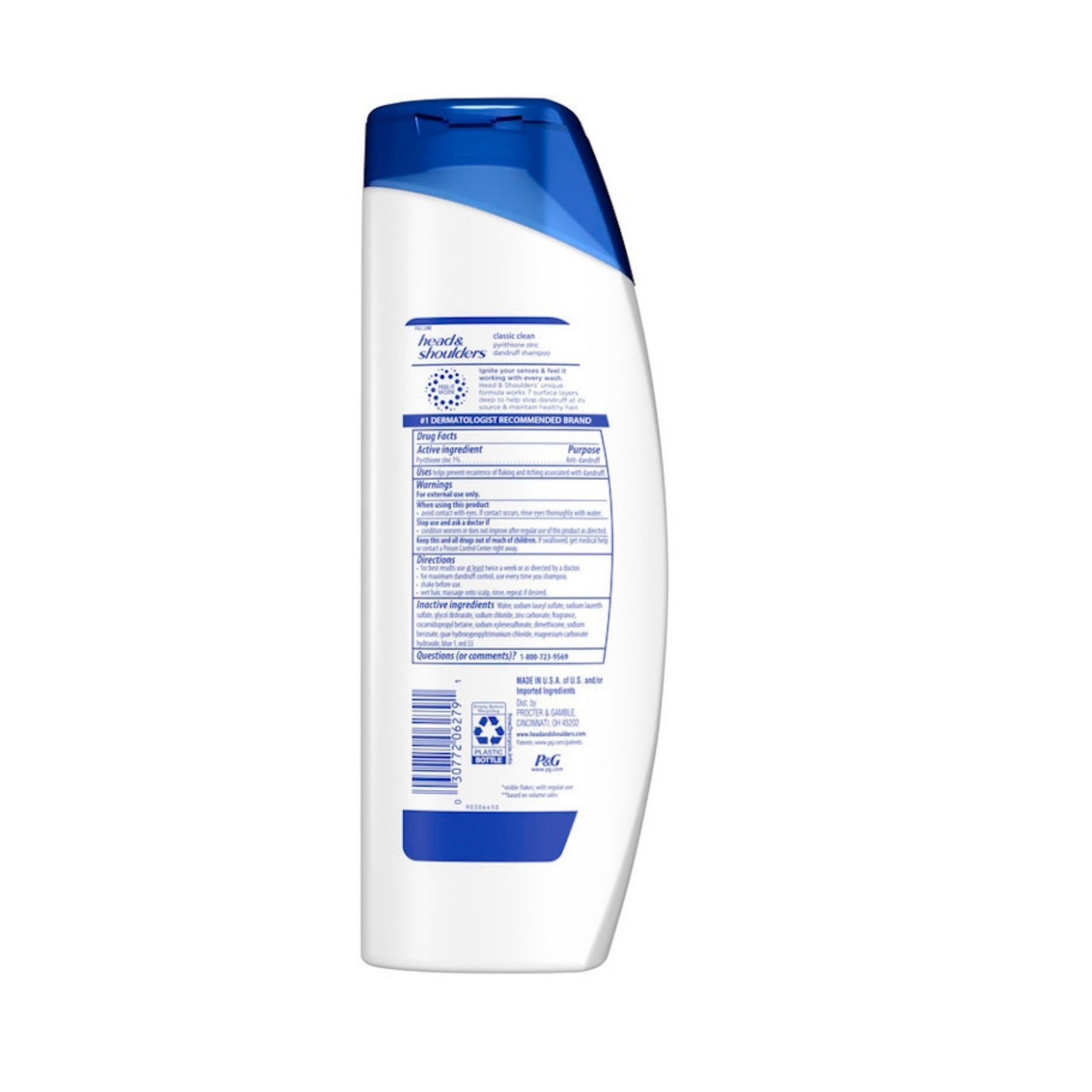 Head & Shoulders Classic Clean Daily Dandruff Shampoo 12.5 Fl Oz