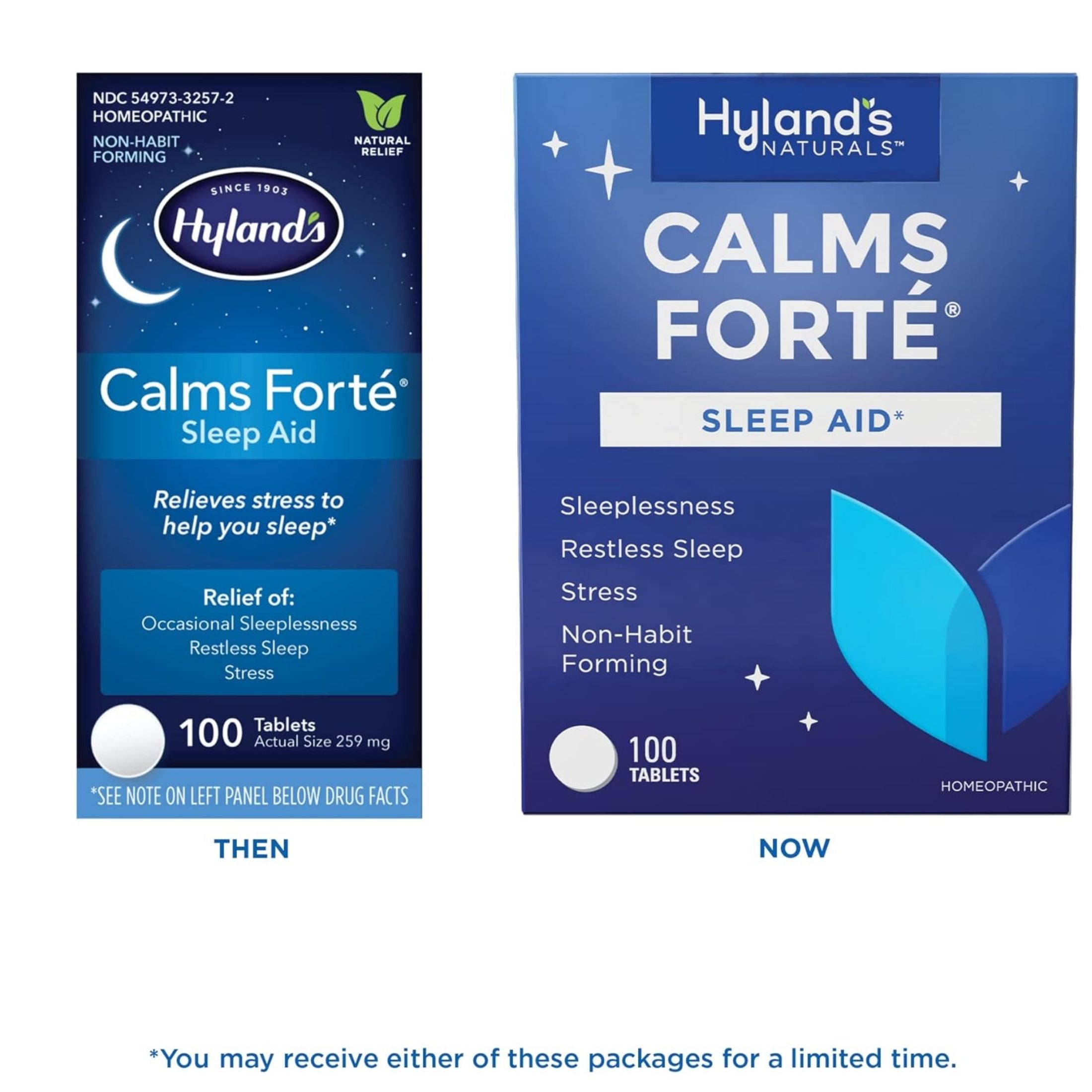 Hyland's Calms Forte Sleep Aid, 100 Tablets