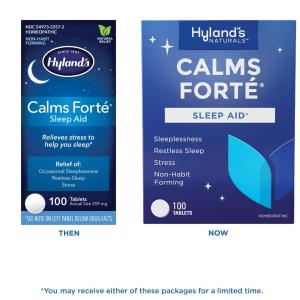 Hyland's Calms Forte Sleep Aid, 100 Tablets