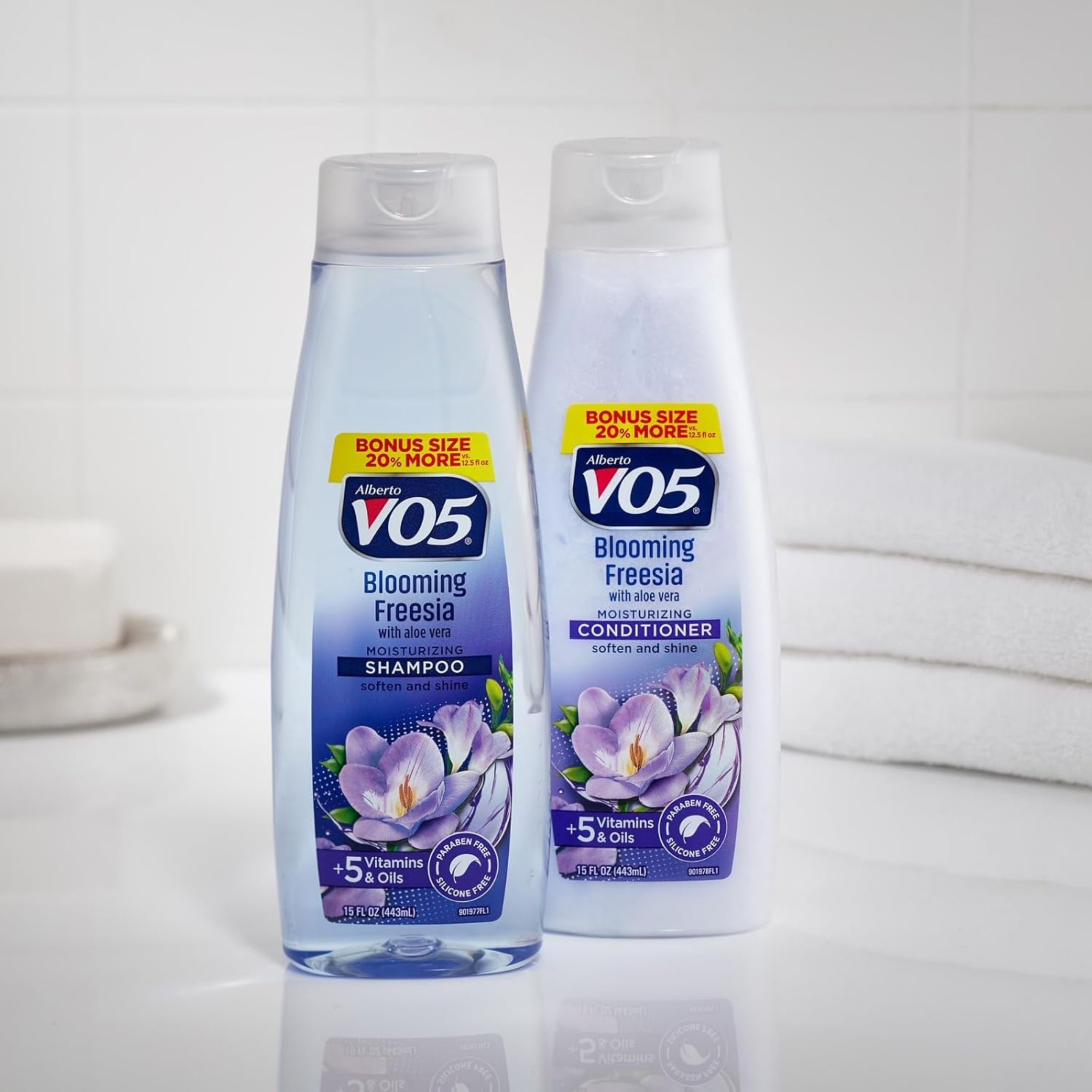 Alberto VO5 Er, Moisturizing, Blooming Freesia, Bonus Size 15 Fl Oz
