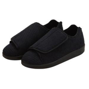 Silverts Black Reusable Slippers Size 10 / 2X-Wide Slip-Resistant Sole