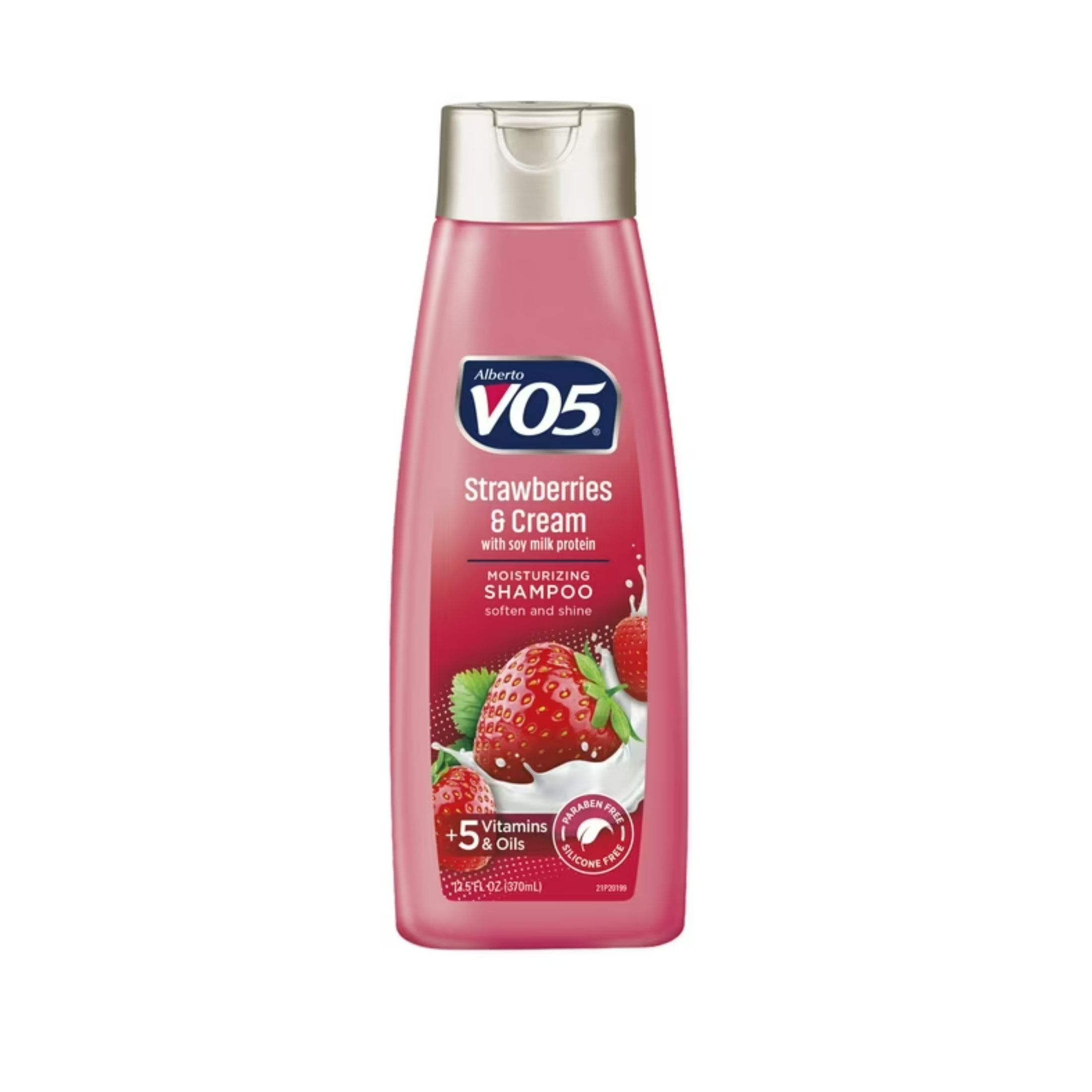 Alberto VO5 Moisture Milks Strawberries & Cream Moisturizing Shampoo, 15 Fl Oz