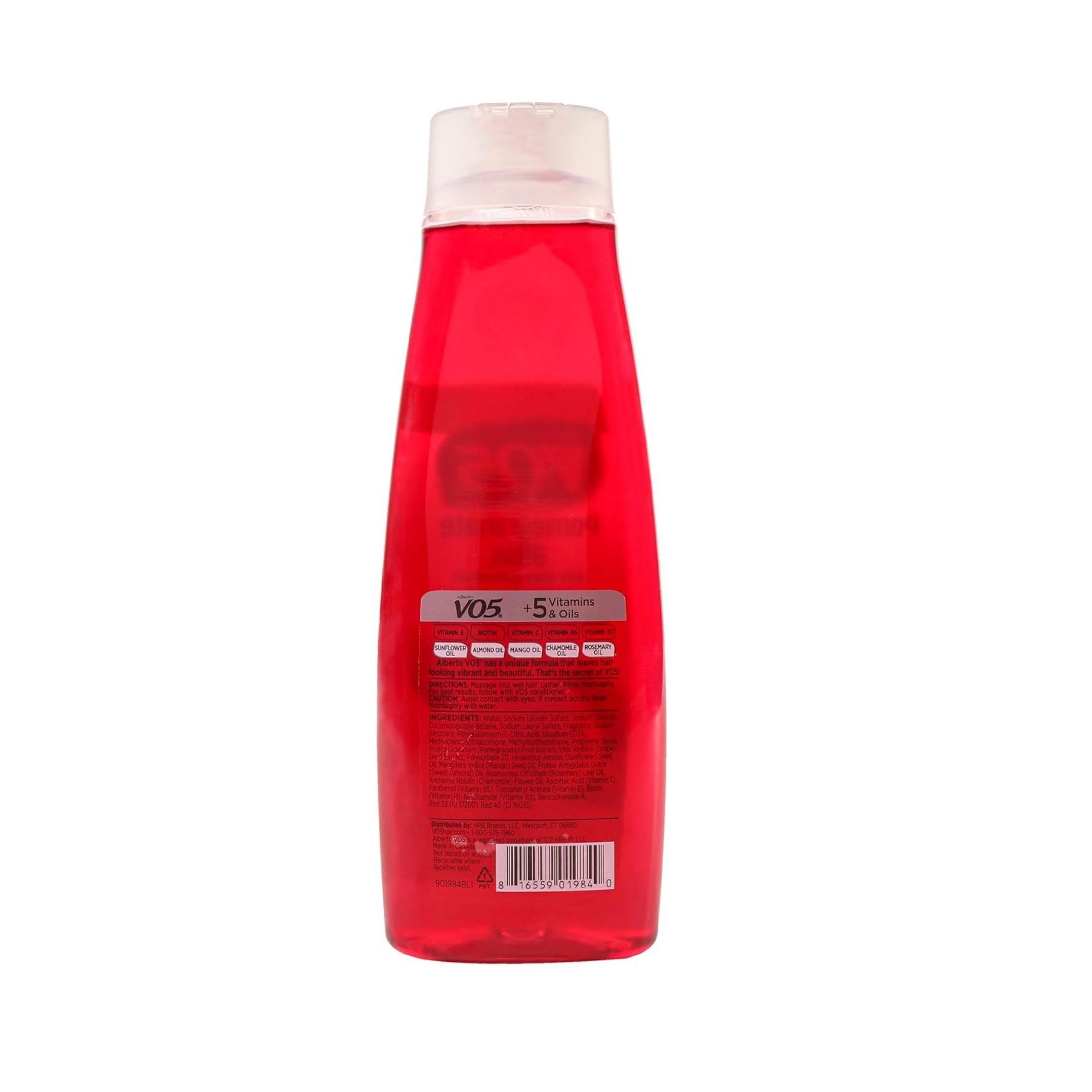 Alberto VO5 Shampoo, Moisturizing, Pomegranate Bliss, Bonus Size 15 Fl Oz