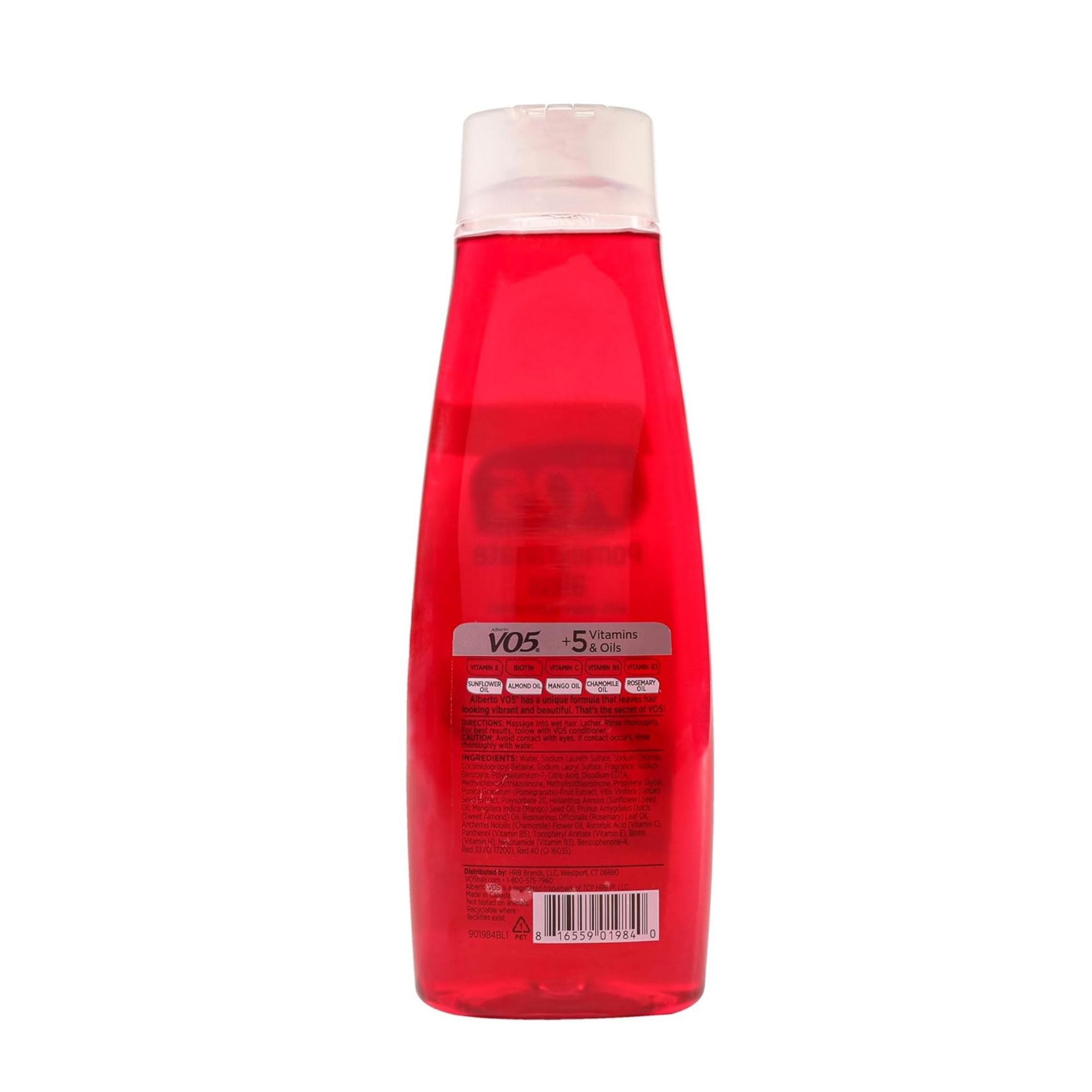 Alberto VO5 Shampoo, Moisturizing, Pomegranate Bliss, Bonus Size 15 Fl Oz
