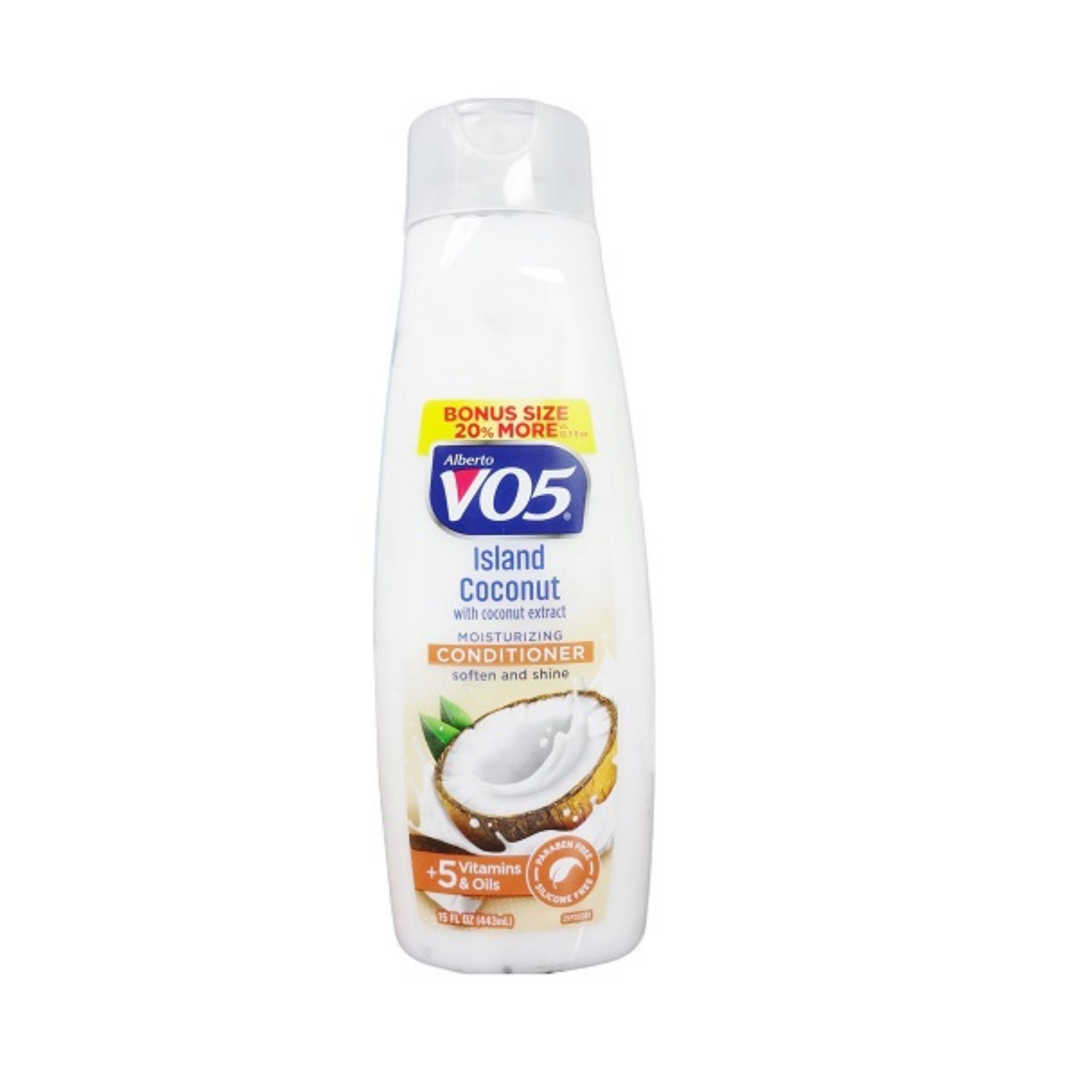 Alberto VO5 Er, Moisturizing, Island Coconut, Bonus Size 15 Fl Oz