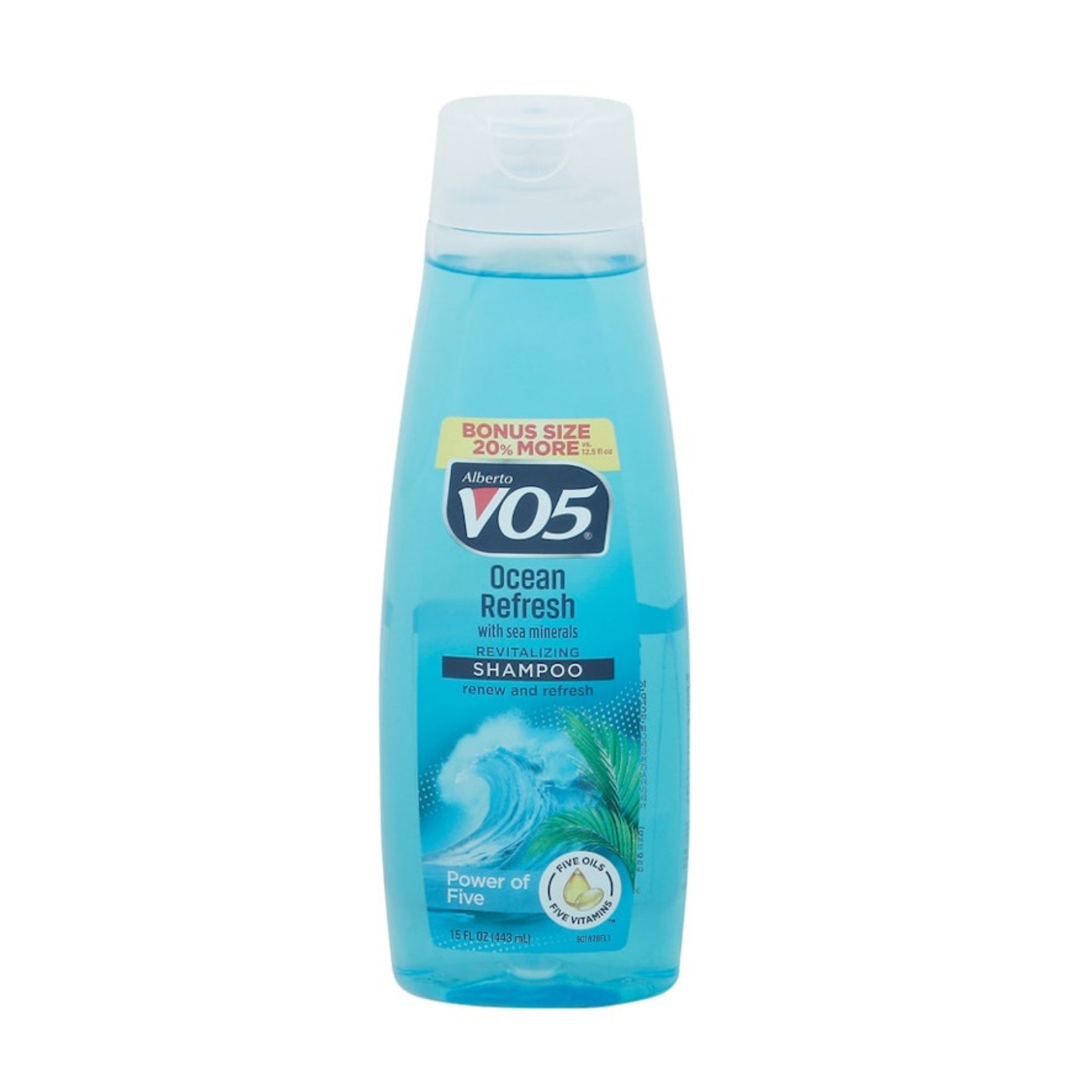Alberto VO5 Shampoo, Revitalizing, Ocean Refresh, Bonus Size 15 Fl Oz