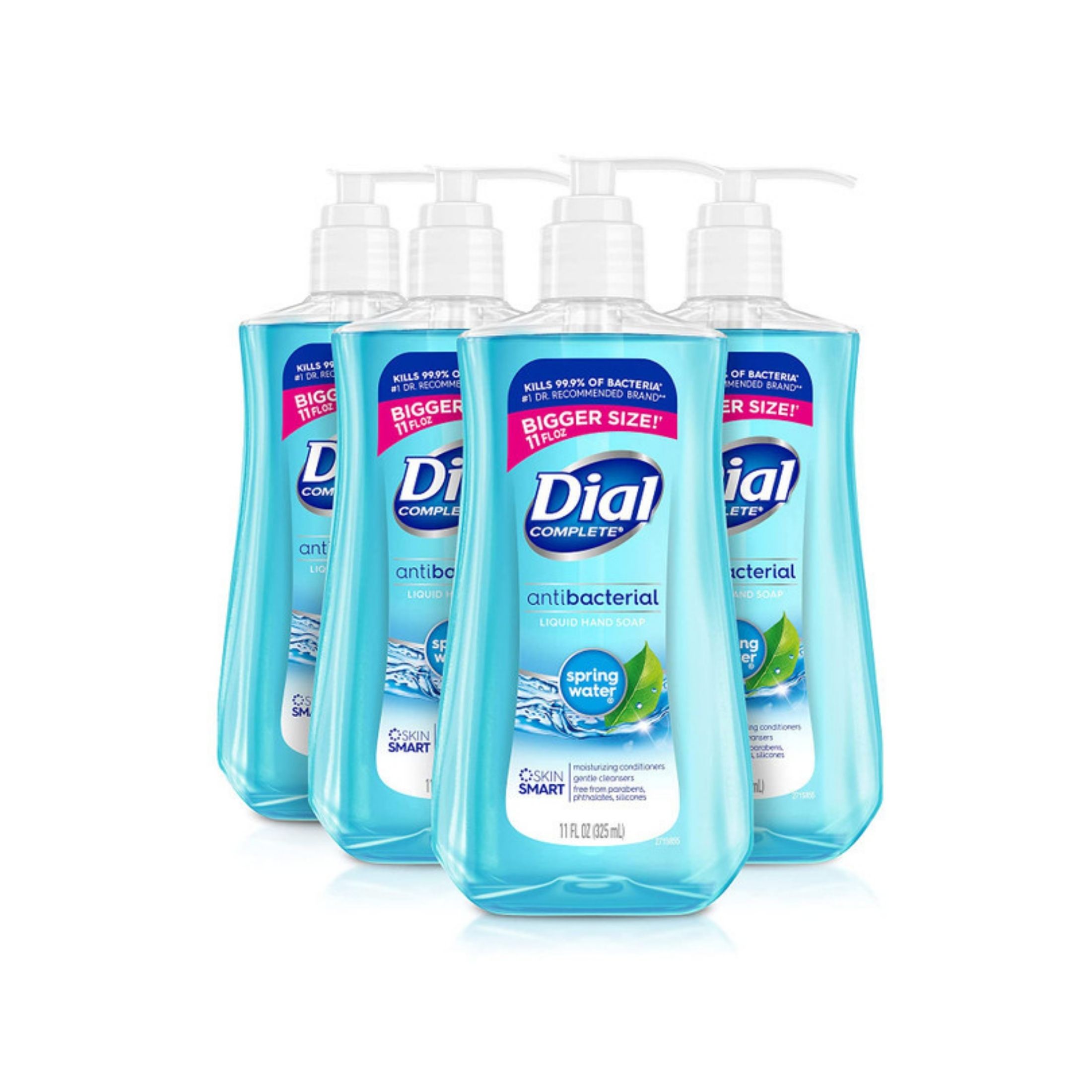 Dial Complete Antibacterial Liquid Hand Soap, Spring Water, 11 Fl Oz