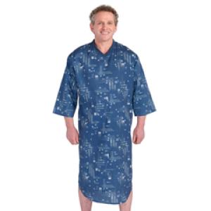 Silverts 4Care Unisex Nightshirt With An Extra Fold In The Back