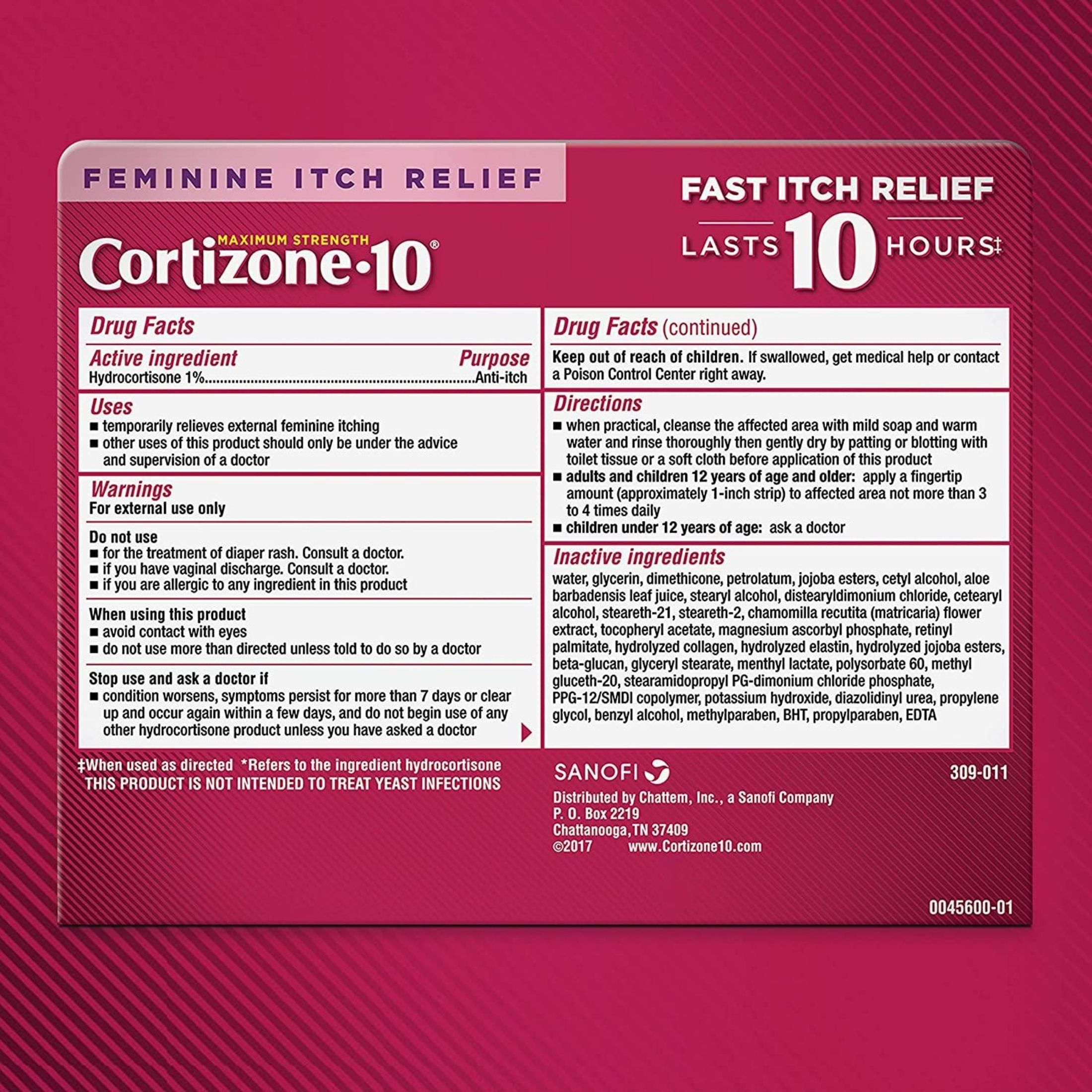 Cortizone 10 Feminine Itch Relief Maximum Strength