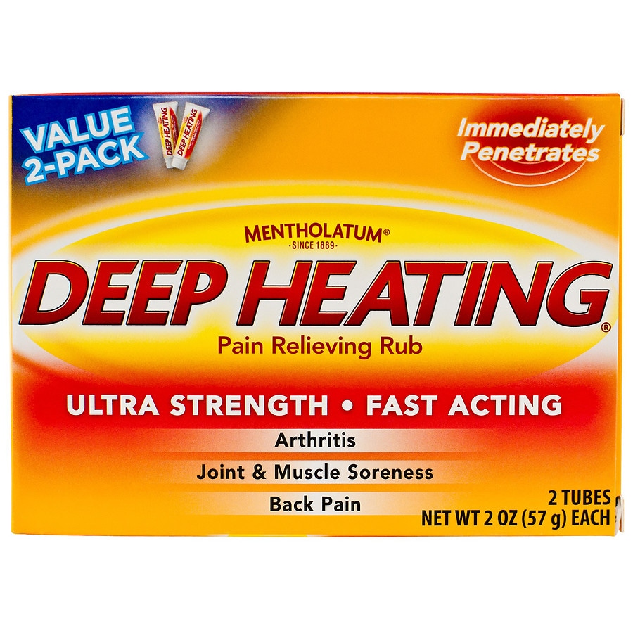 Mentholatum Pain Relieving Rub, Deep Heating, Ultra Strength