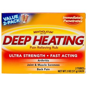 Mentholatum Pain Relieving Rub, Deep Heating, Ultra Strength