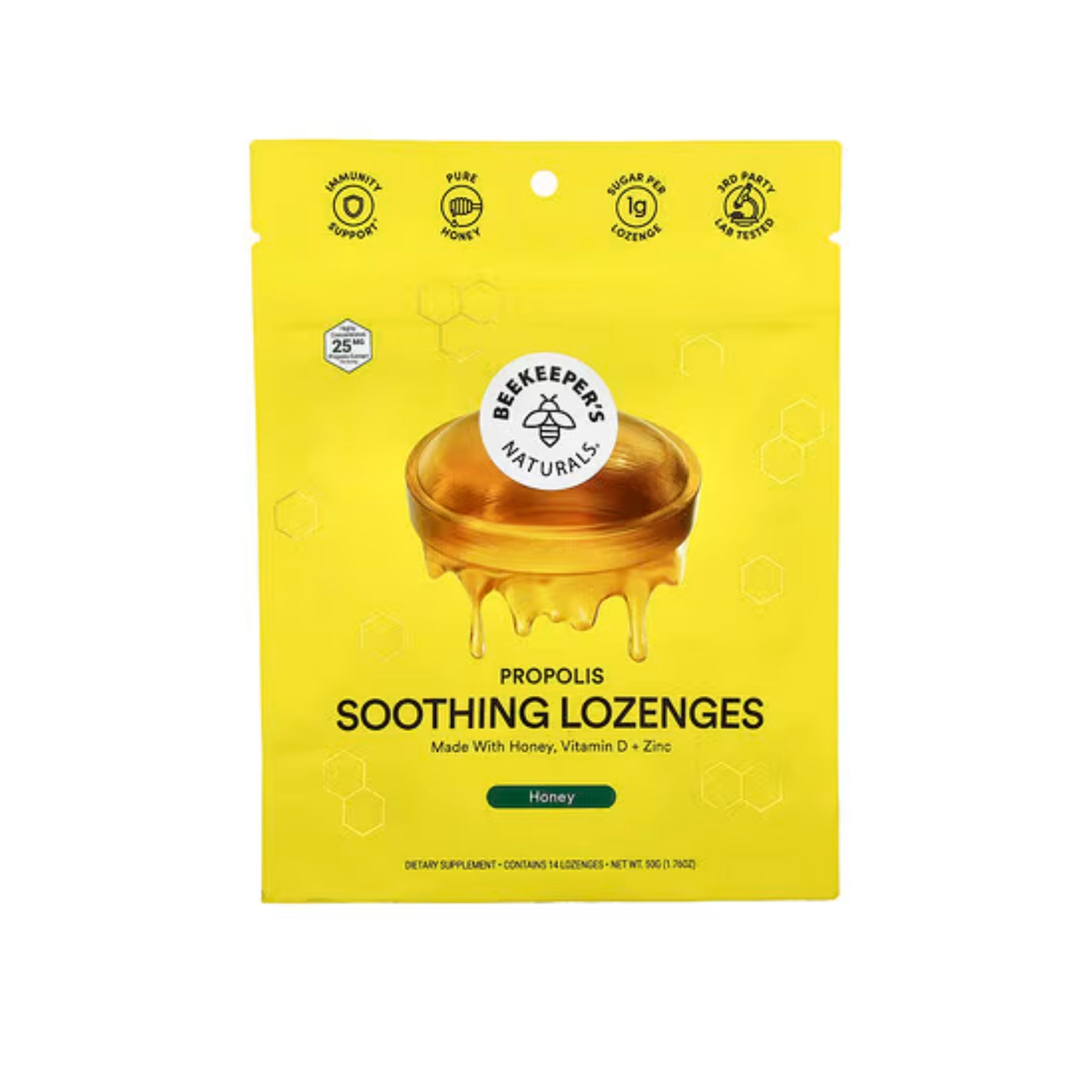 Beekeeper's Naturals B. Soothed Honey Lozenges